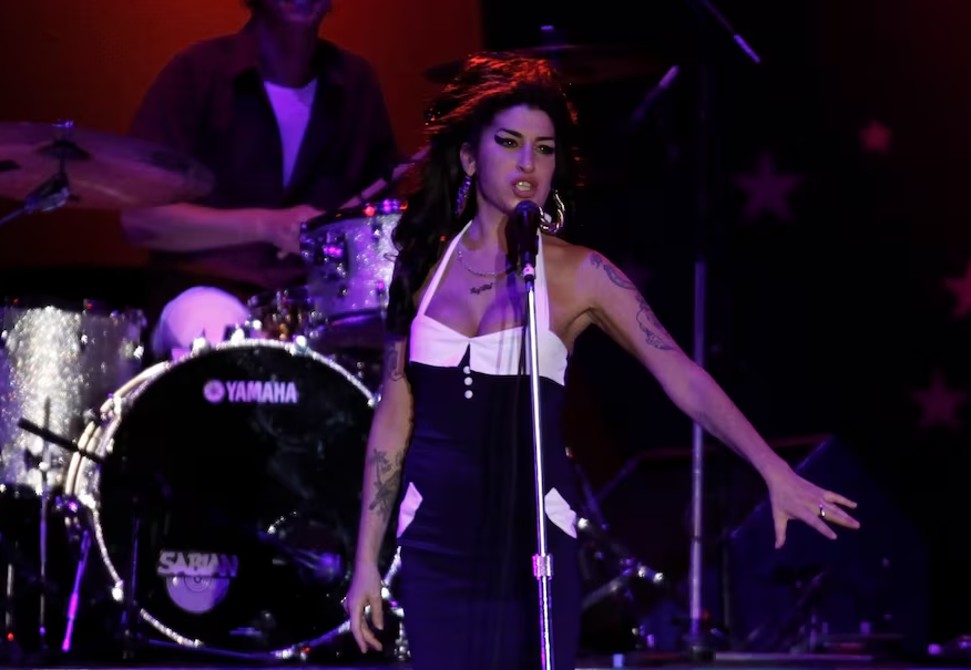 Singer Amy Winehouse performs at a concert in Sao Paulo on January 15, 2011.